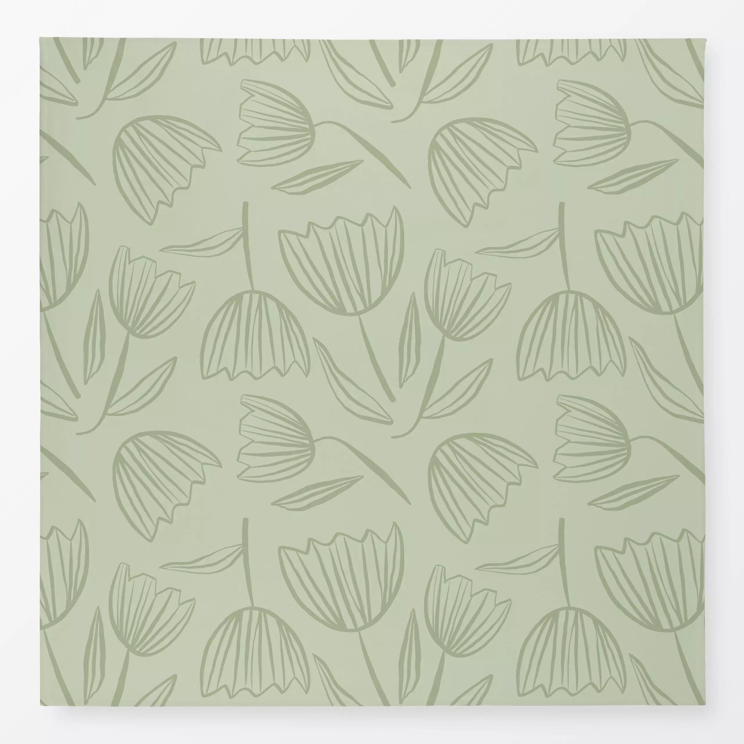 Tischdecke Tulip Spring Green, Blumen, Ostern, von Kruth Design