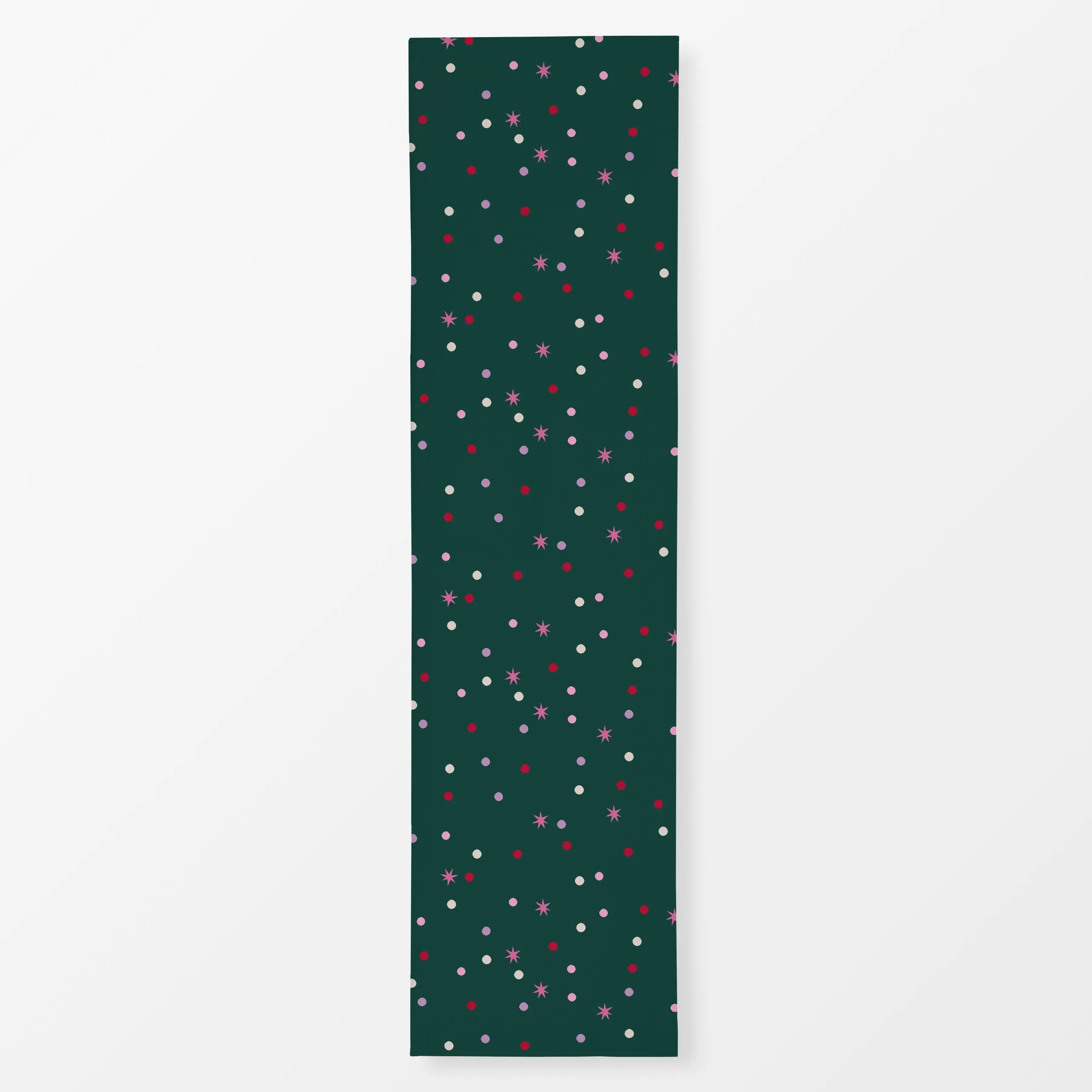 Tischläufer Punkte Sterne grün - Weihnachten, Winter, Symbole & Muster - von „Studio Kesse"