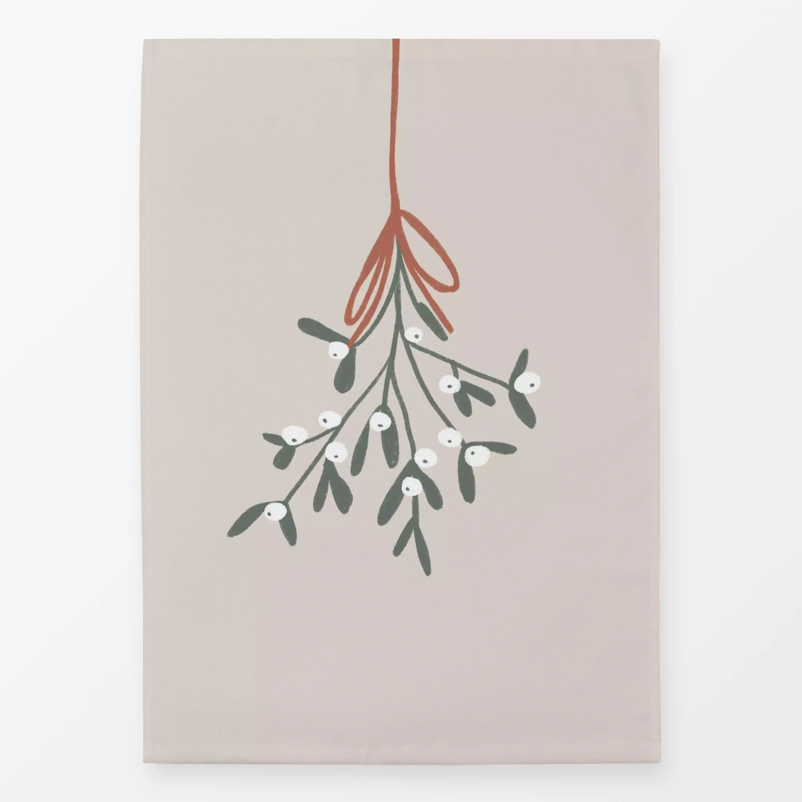 Geschirrtücher Cozy Christmas Mistelzweig - Weihnachten, Winter - von „Studio ROSAGRAU"; Cozy, Winter, mistel, Mistelzweig, ...
