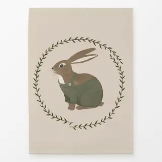 Geschirrtücher Hase Kranz Ostern