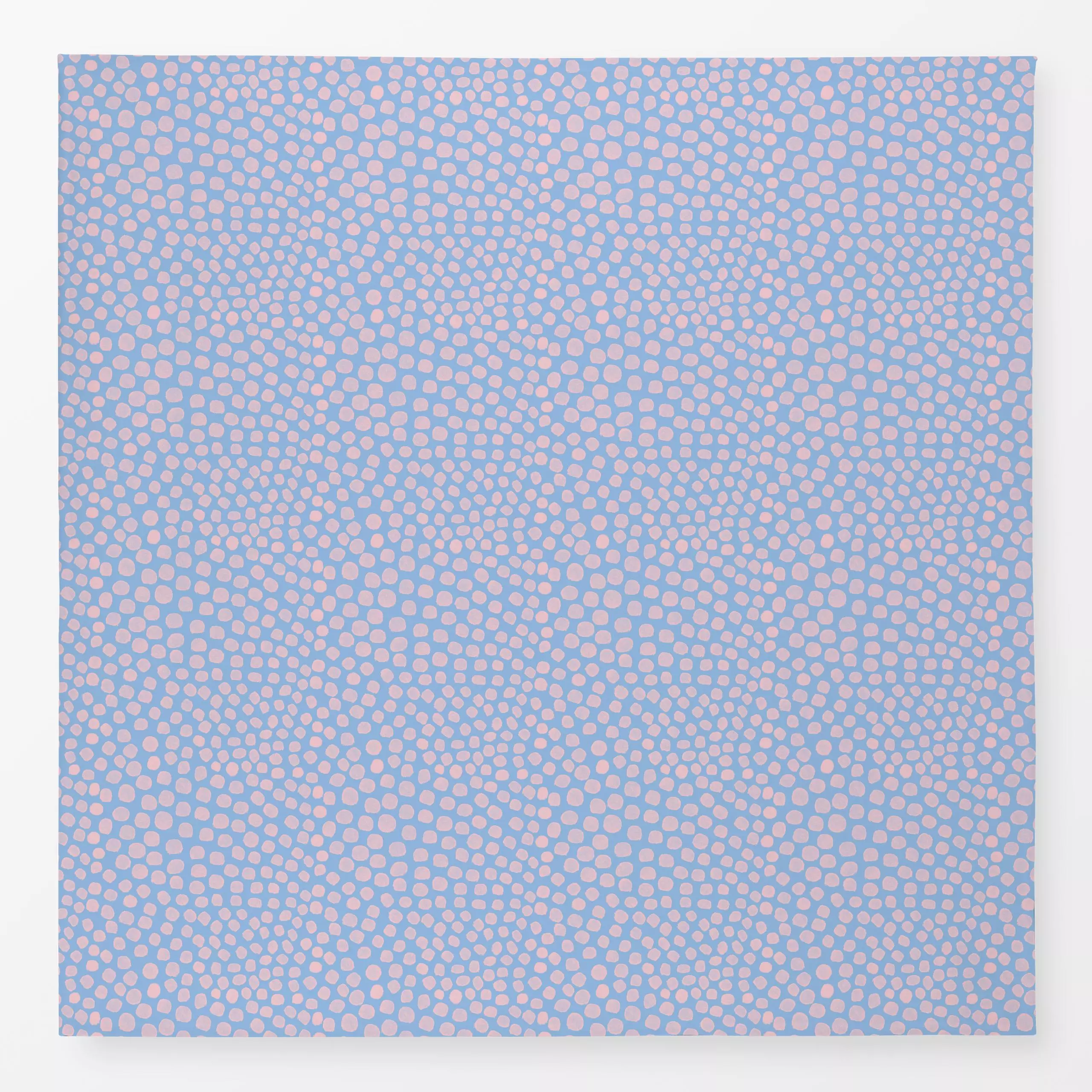 Tischdecke Frühlingspunkte Blau Rosa - Symbole & Muster - von „Studio ROSAGRAU"; hippie, Muster, Tusche, minimal, Pinsel, Il...