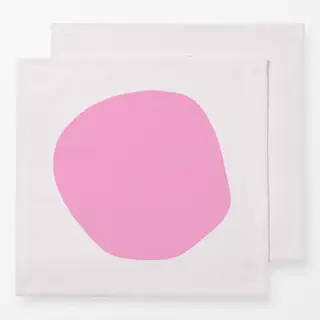Servietten organischer Kreis Pink
