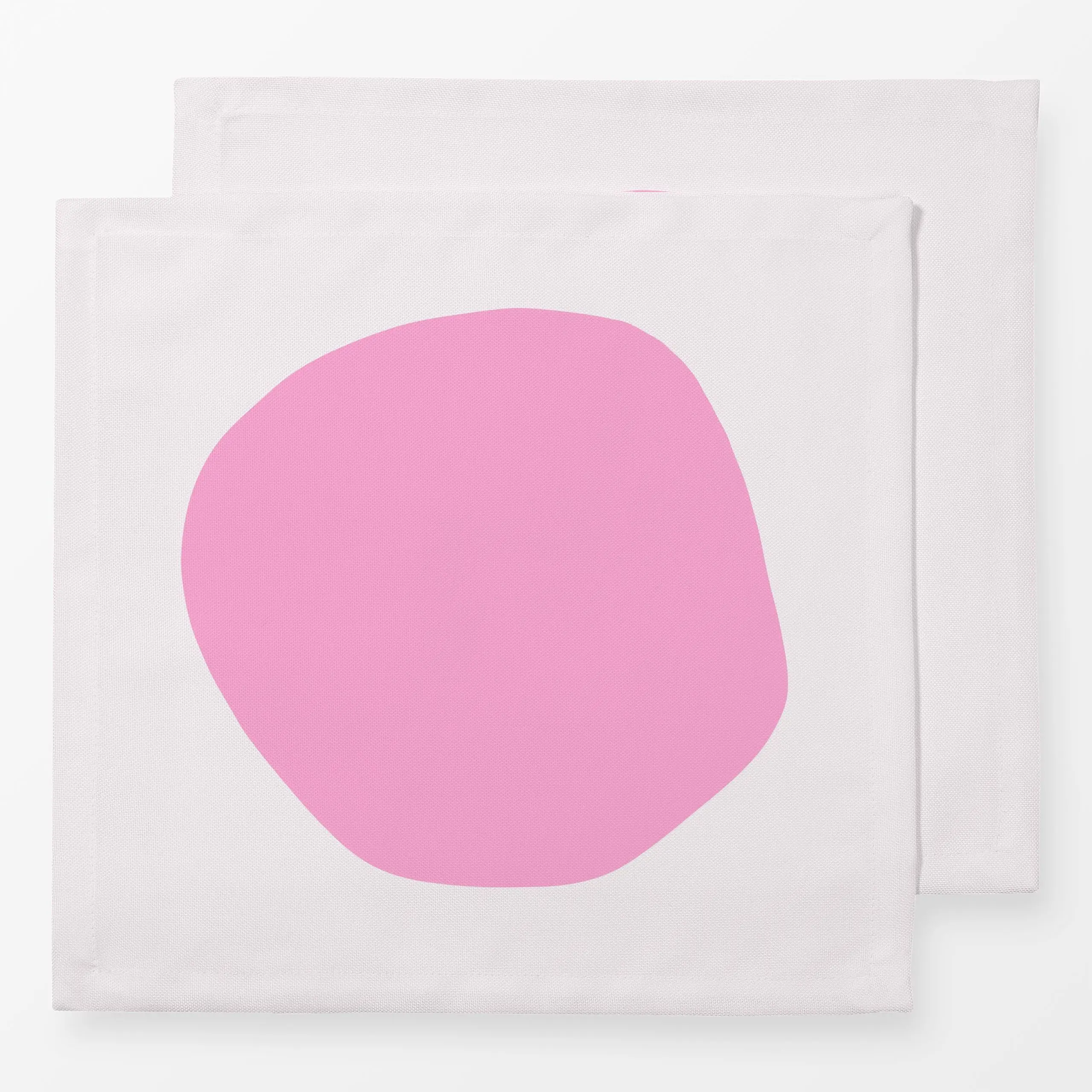 Servietten organischer Kreis Pink - Symbole & Muster - von „Sophie Augustin Illustration"; rosa, Orange, Kreise, pink, punkt...