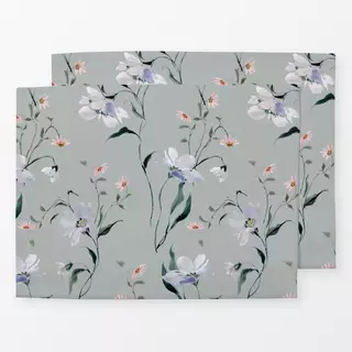 Tischset Winterflorals mint