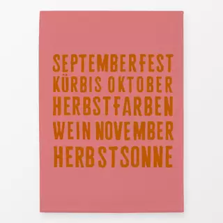 Geschirrtücher Spruchkissen Herbst Pink