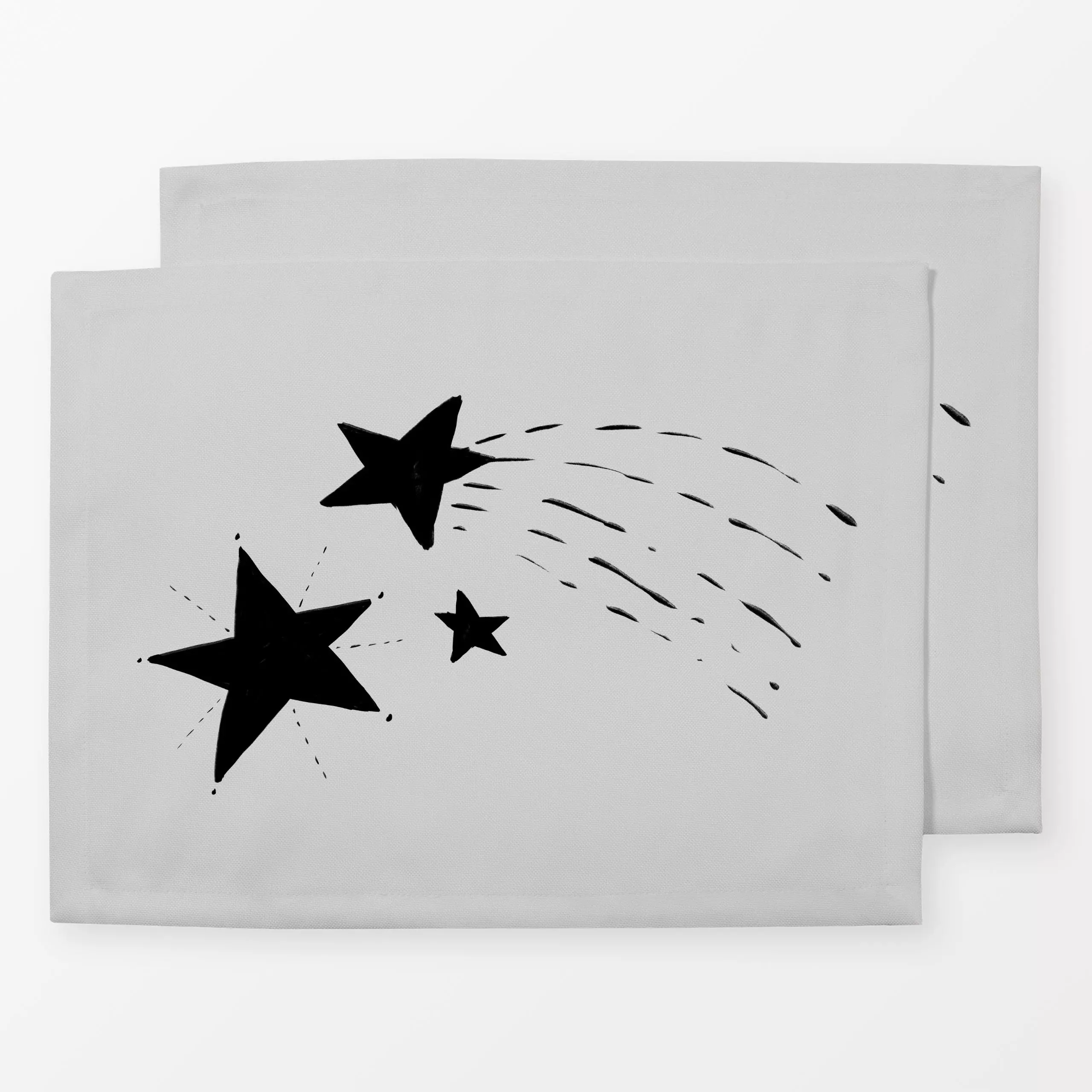 Tischset Sternenhimmel GRAU - Weihnachten, Astronomie & Weltraum - von „Sophie Augustin Illustration"; Merry Christmas, Ster...