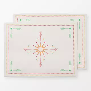 Tischset Cool Boho Sun Ornaments creme
