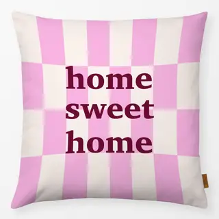 Kissen Home sweet Home pink