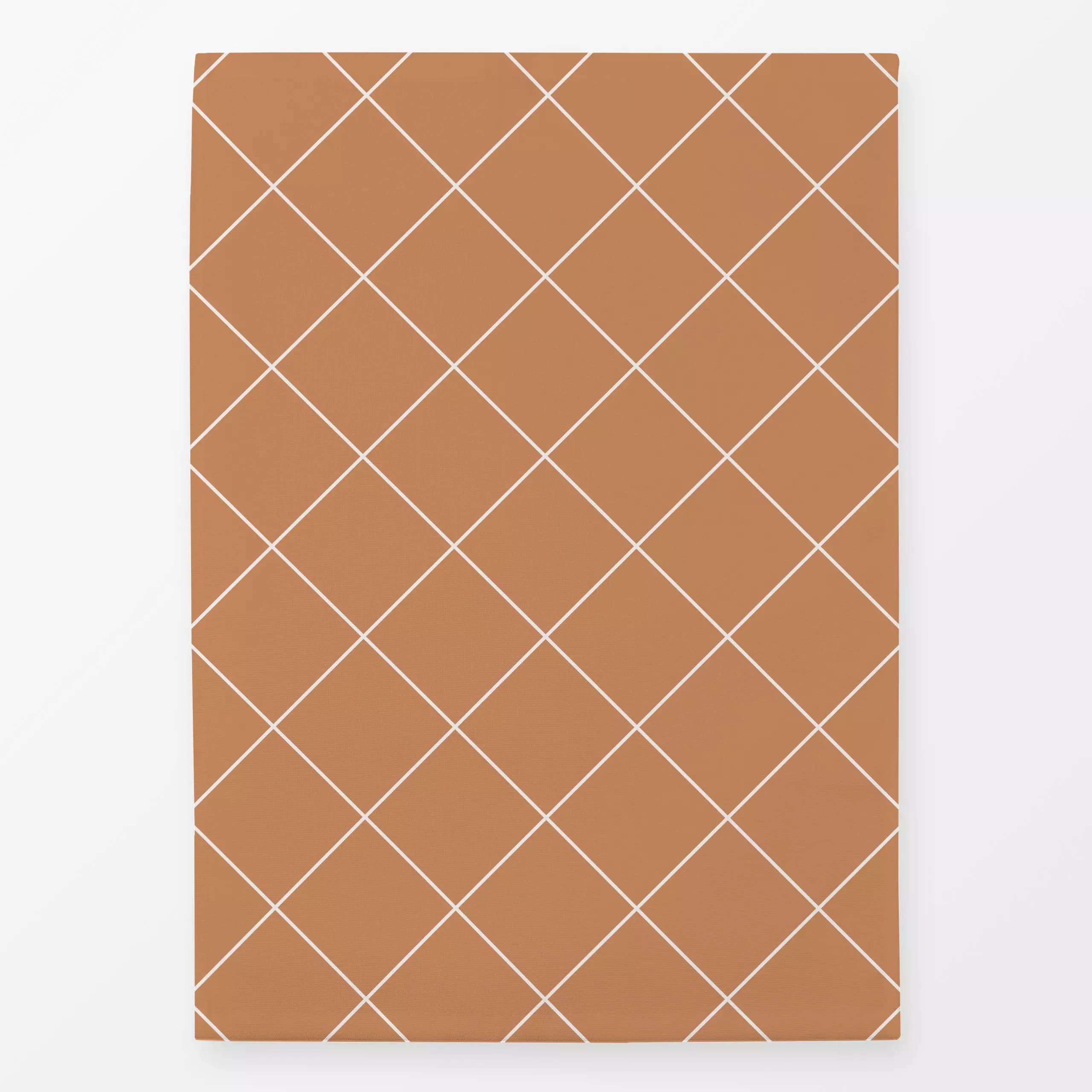 Geschirrtücher Karos Beige Braun Wendekissen - Herbst, Symbole & Muster - von „Kathrin Woo"; boho, minimal, modern, landhaus...