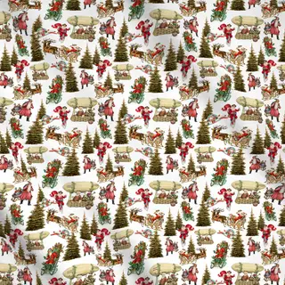 Meterware Der Weihnachtsmann auf Reisen