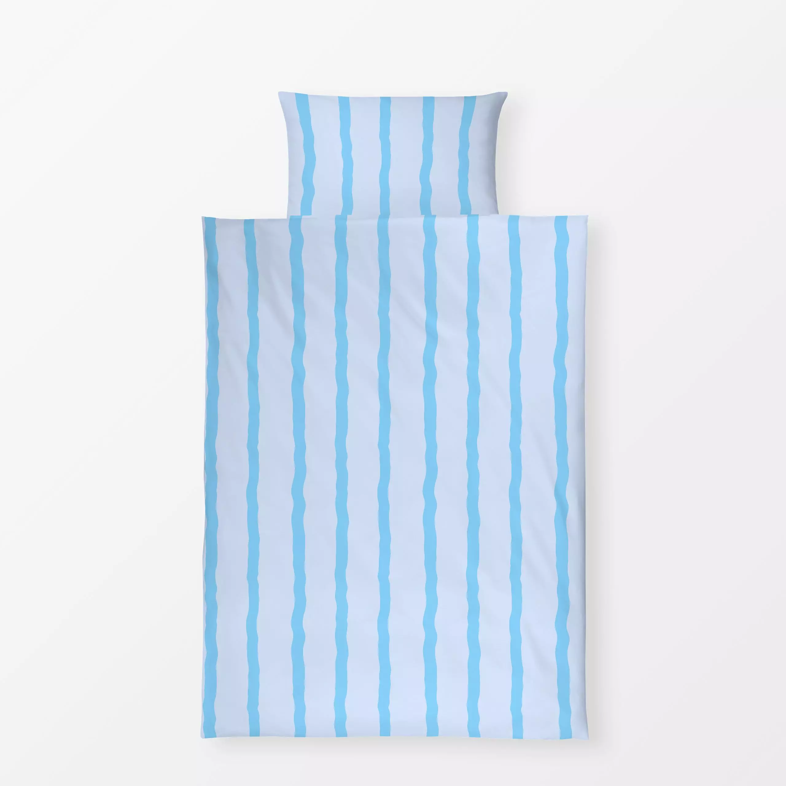 Bettwäsche Stripes Love 8 - Symbole & Muster - von „Studio Memb"; linie, Linien, abstrakt, Blaugrau, Streifen, pastel, Paste...