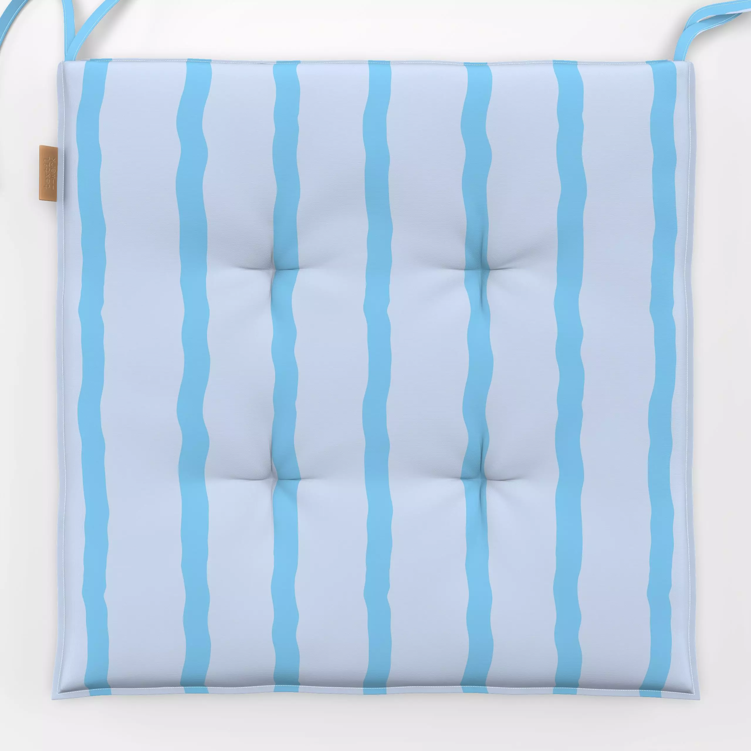 Sitzkissen Stripes Love 8 - Symbole & Muster - von „Studio Memb"; linie, Linien, abstrakt, Blaugrau, Streifen, pastel, Paste...