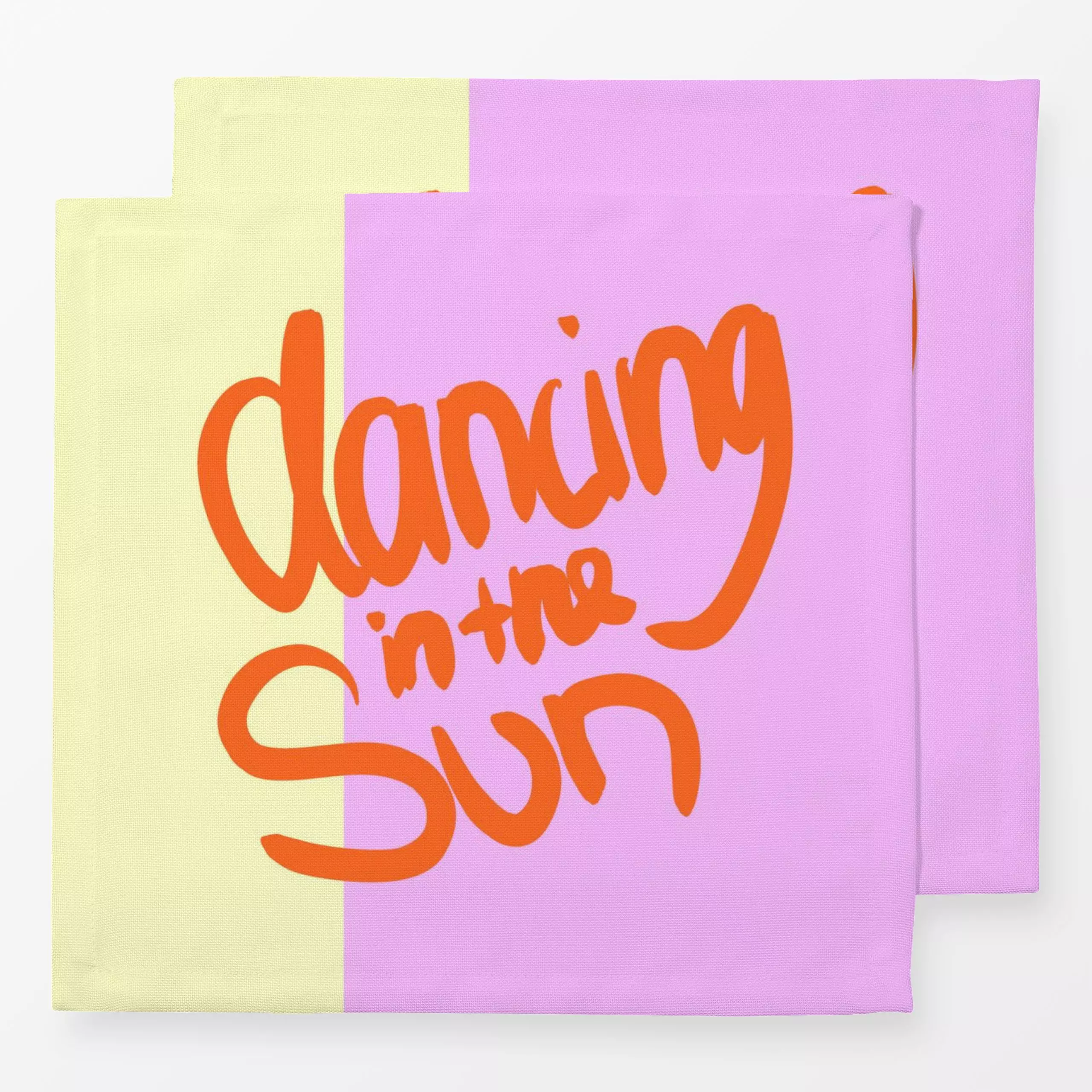 Servietten Dancing in the sun - Sommer, Sprüche & Schriftzüge - von „Ute Arnold"; Sonne, Sommer, Handschrift, sunshine, Danc...