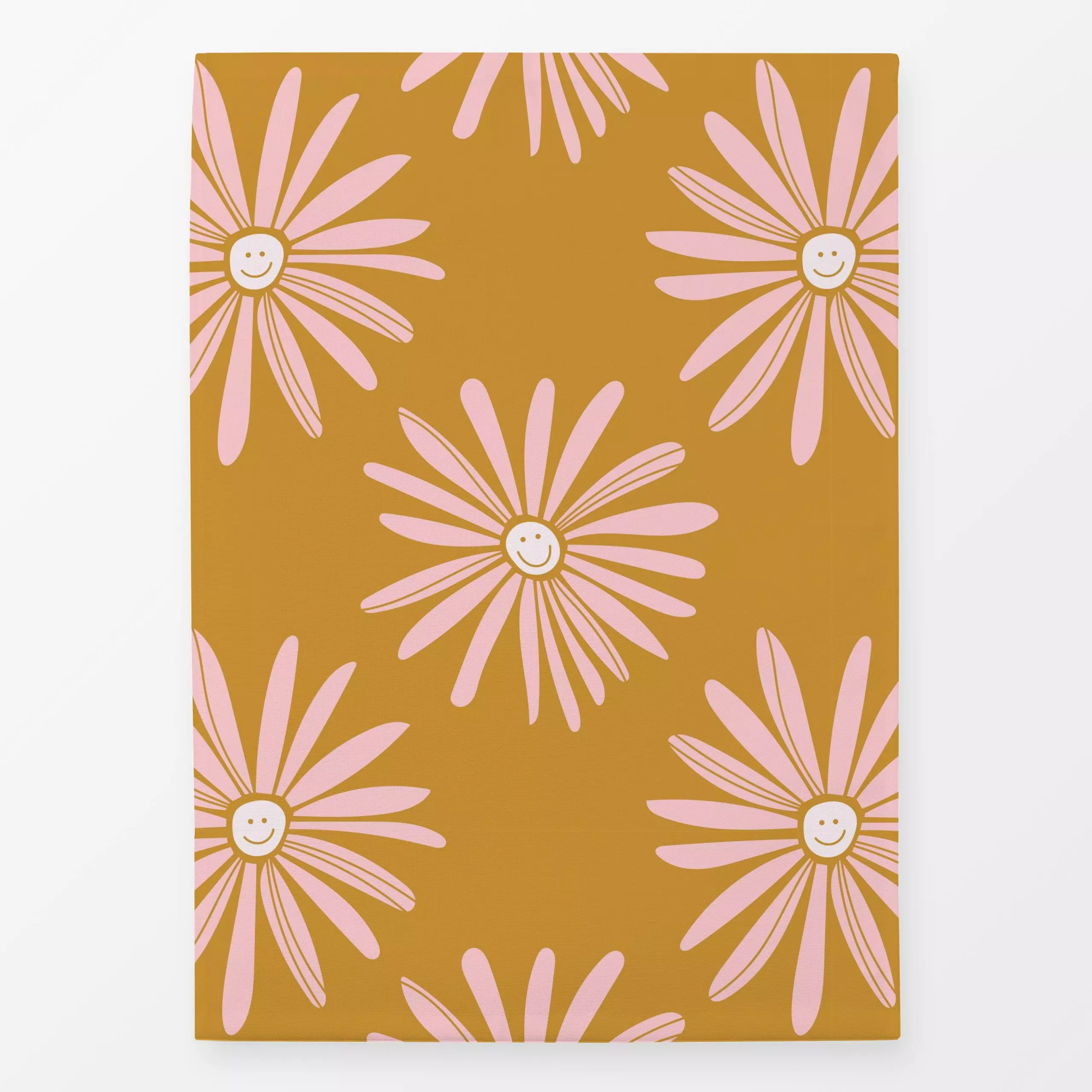 Geschirrtücher FRÜHLING Blumen Smile 3 - Blumen & Florales, Frühling - von „Primus Pattern"; Blüten, Margeriten, Happy, dais...