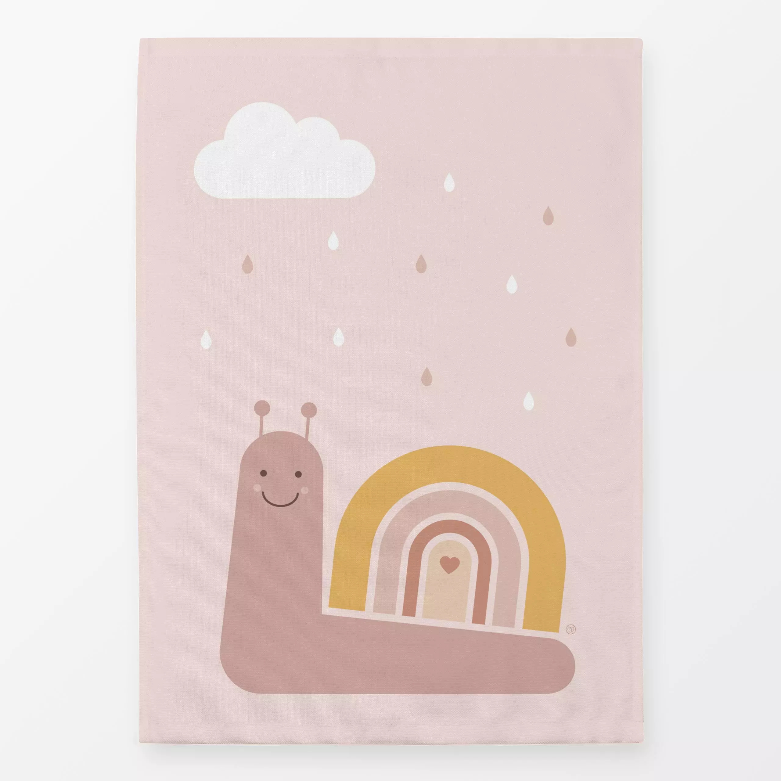 Geschirrtücher Regenbogen Schnecke - Kinderzimmer & Motive für Kinder - von „Carolin Vonhoff"; Kinder, rosa, Regenbogen, Sch...
