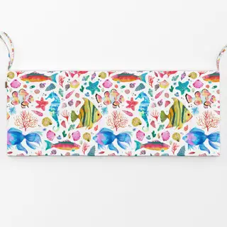 Bankauflage Fische Muscheln Seepferdchen