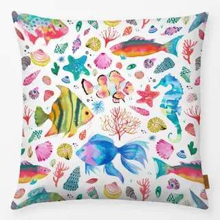 Kissen Fische Muscheln Seepferdchen