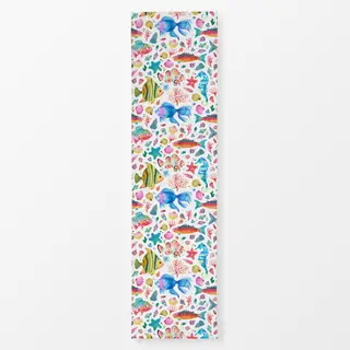 Tischläufer Fische Muscheln Seepferdchen