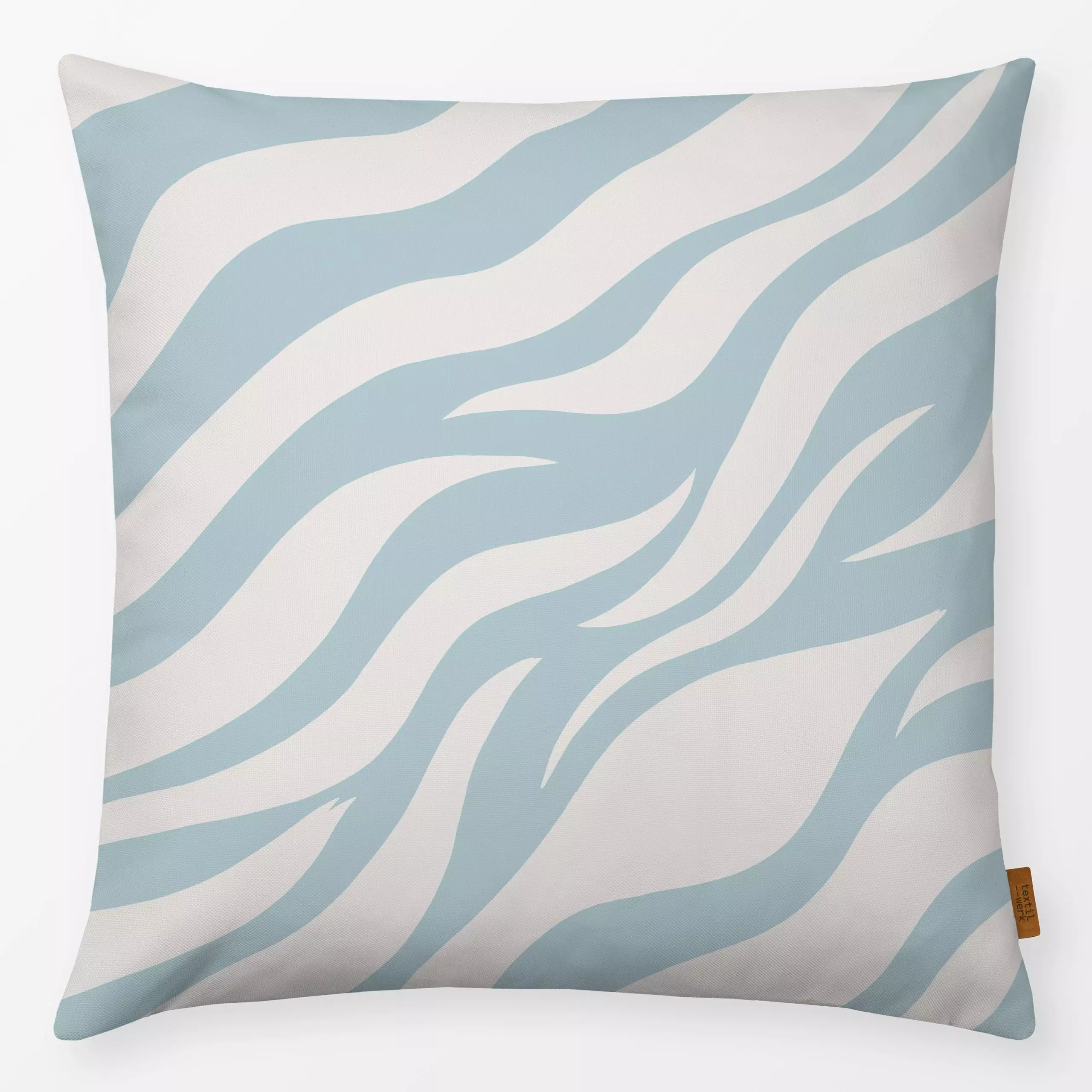 Kissen Dünen Hellblau-Beige - Symbole & Muster - von „Sara Maria"; Strand, beige, modern, Scandi, Nordisch, outdoorkissen, S...