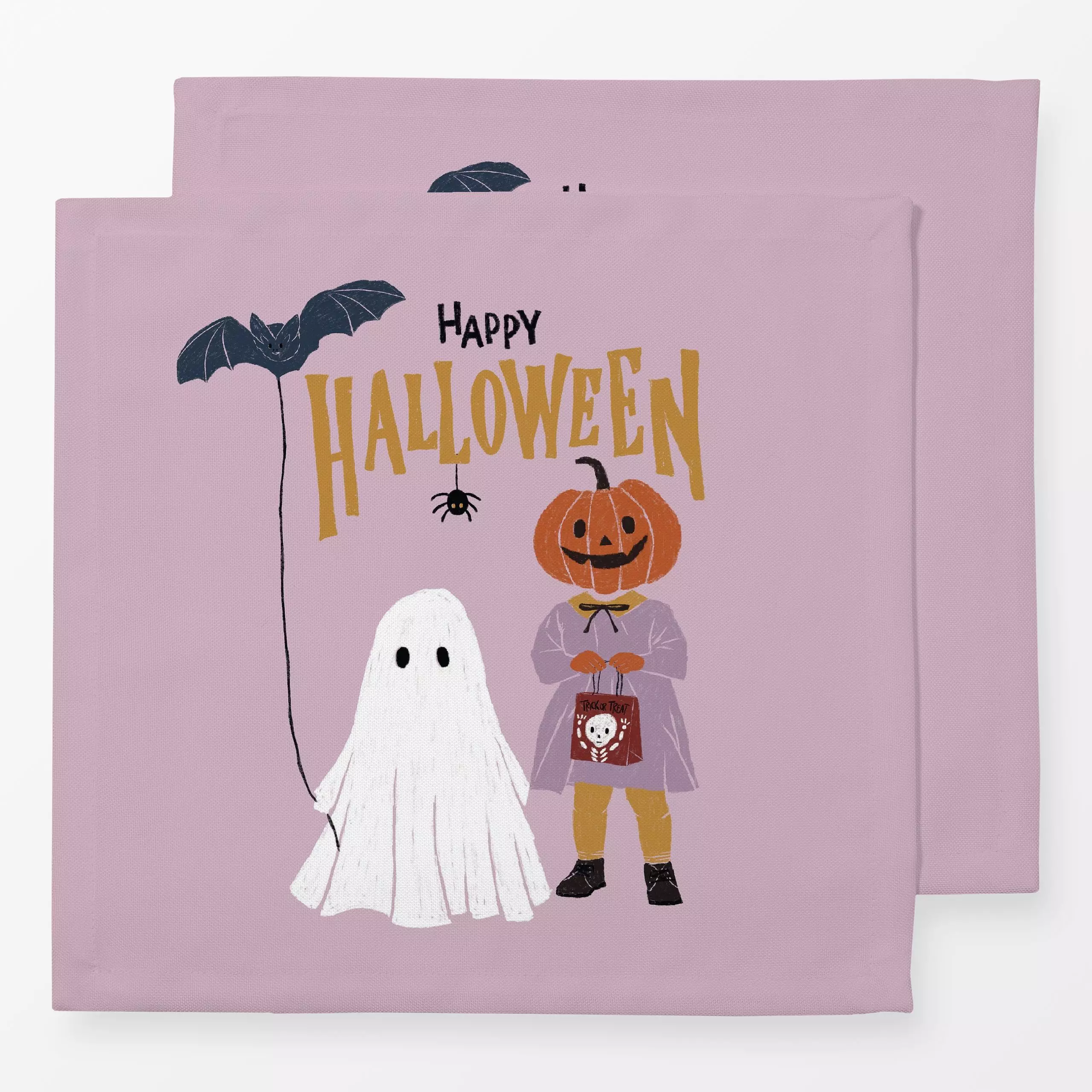 Servietten Happy Halloween - Anlässe - von „moDeern Design Studio"; Gespenst, Halloween, Kurbis, moDeern, happyhalloween, ha...