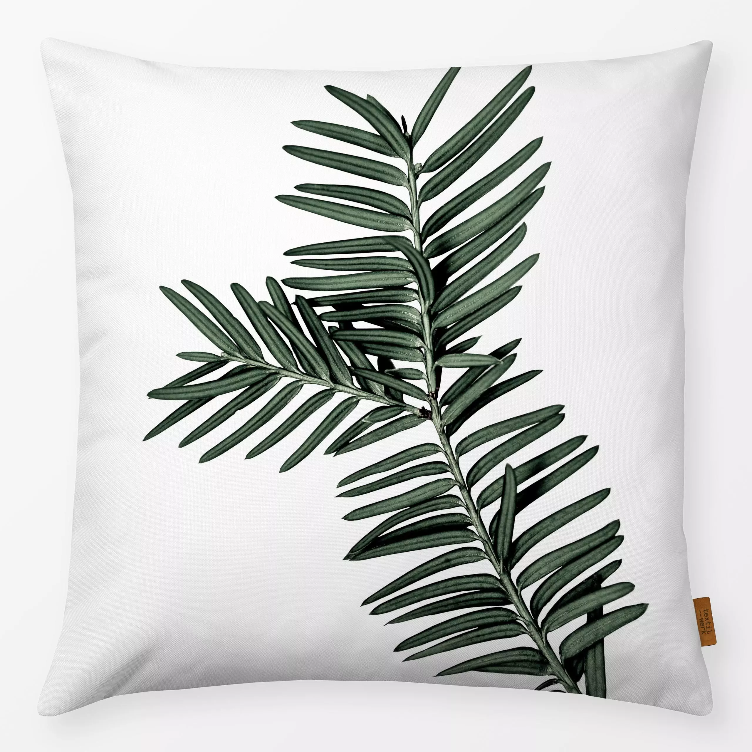 Kissen Fir Branch Muster Tile - Weihnachten - von „Mareike Böhmer"; Weihnachten