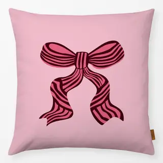 Kissen Festive Christmas Bow pink