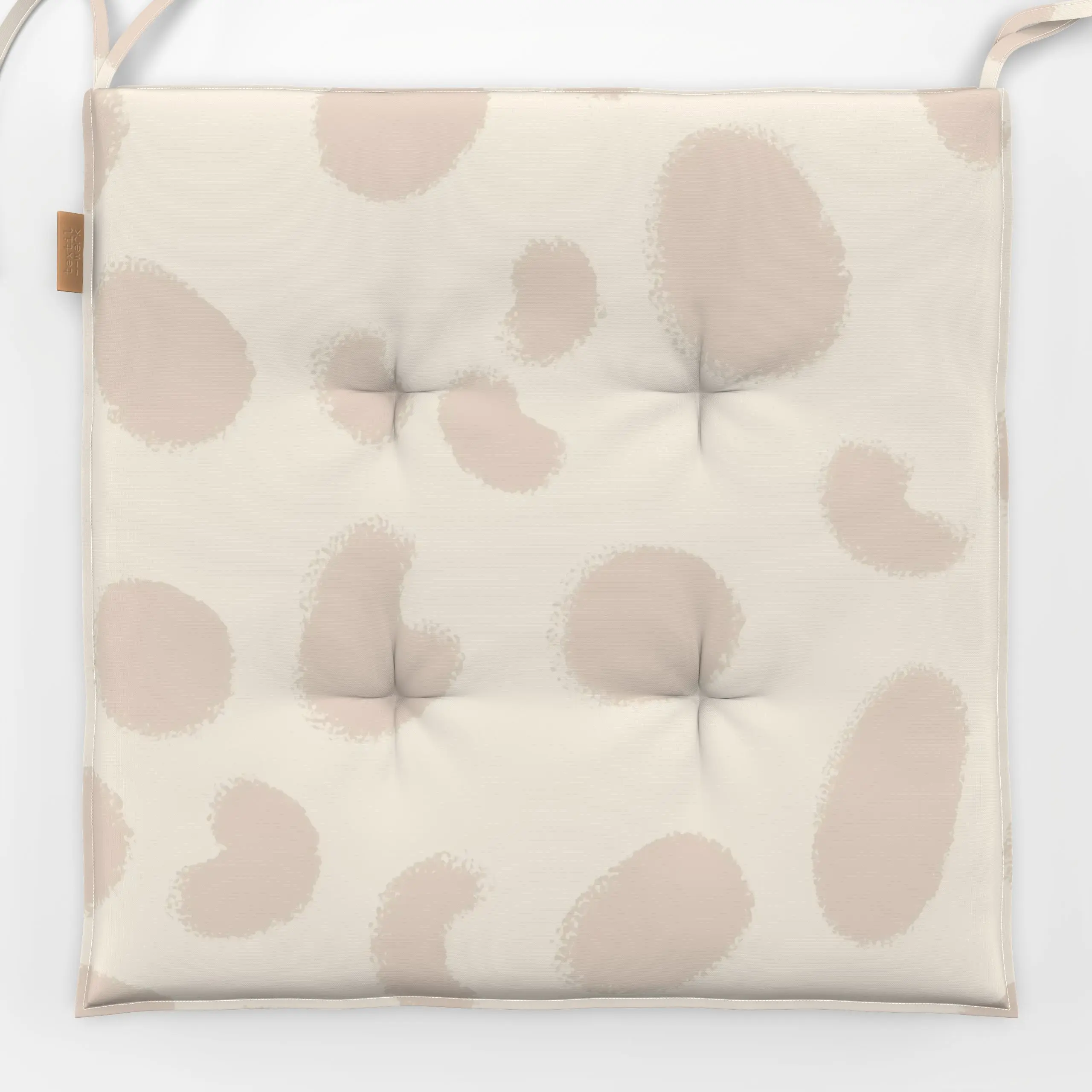 Sitzkissen Klecks - Tiere, Symbole & Muster - von „Verena Klöpper"; Cozy, Dots, Leopard, animal, punktemuster, neutraldecor,...