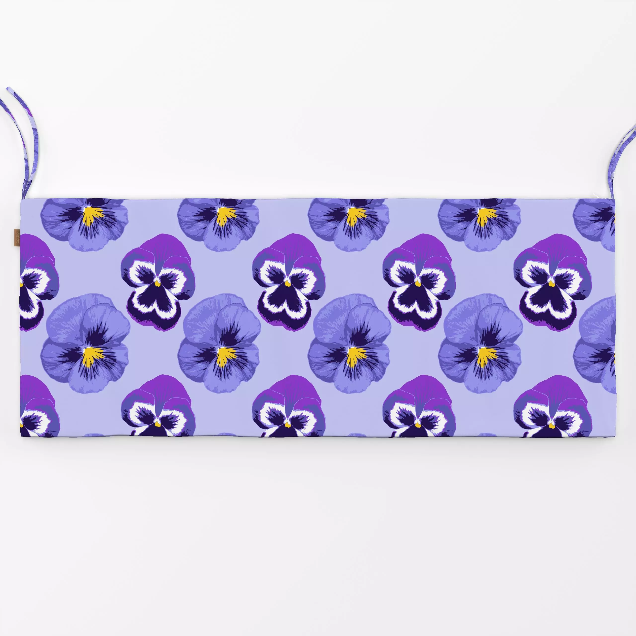 Bankauflage Viola - Blumen & Florales, Frühling - von „Julia Schumacher"; Blumen, floral, lila, juliaschumacher, flieder, Ti...