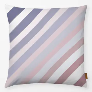 Kissen Gradient Streifen Rosa Blau