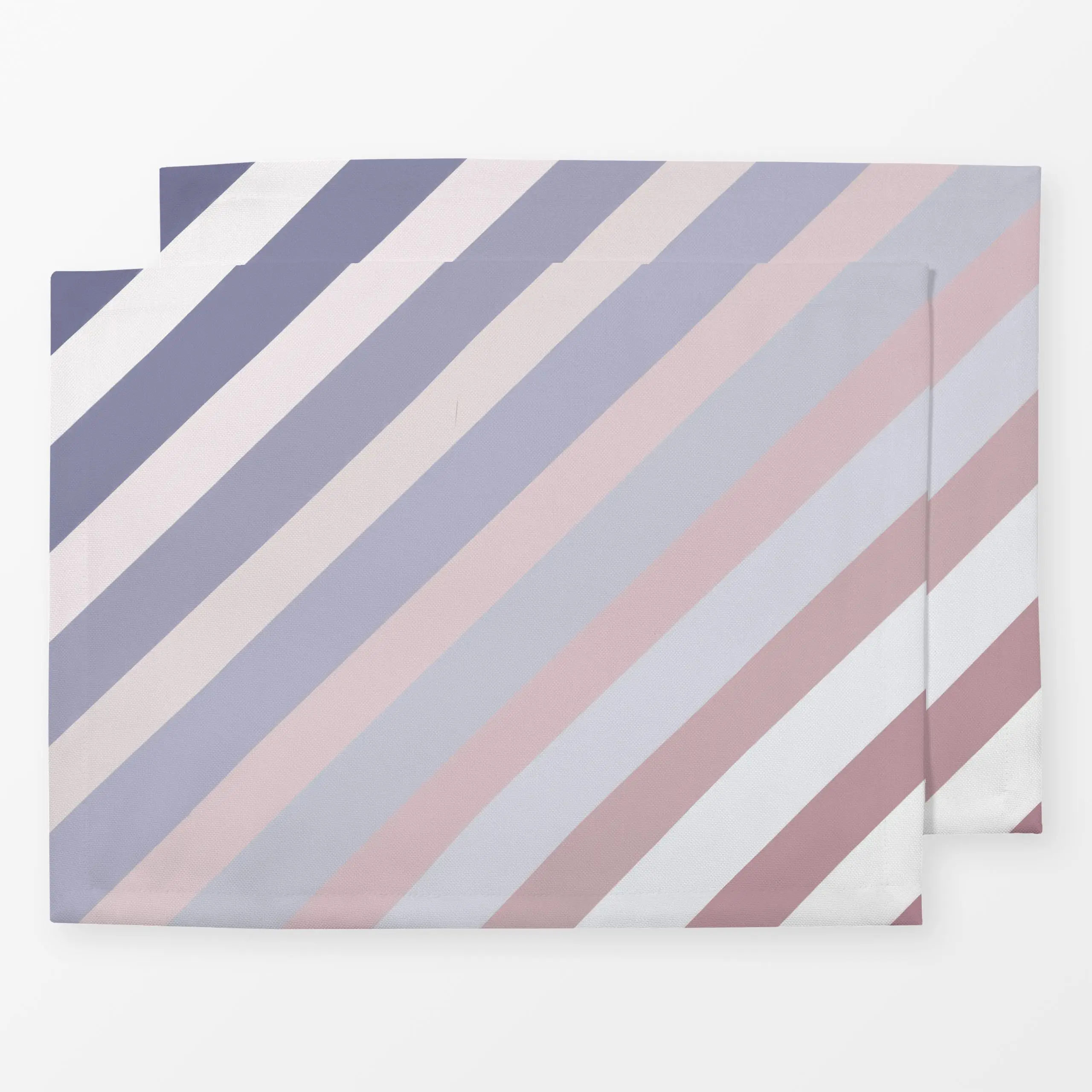 Tischset Gradient Streifen Rosa Blau - Symbole & Muster - von „Sophie Augustin Illustration"; Streifen, Farbverläufe, grafis...