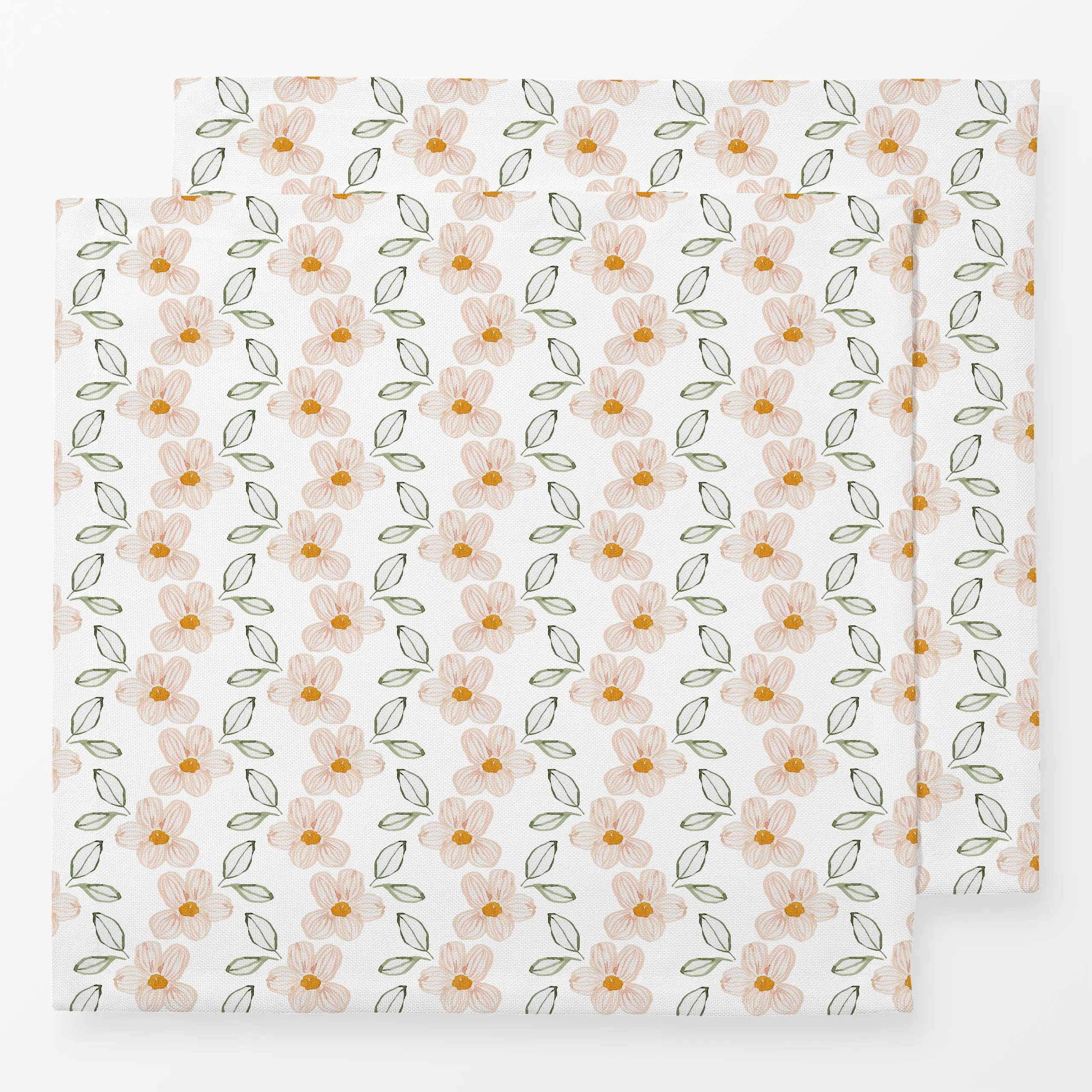 Servietten summer vibes Blumen weiß - Blumen & Florales, Symbole & Muster, Pflanzen & Botanik - von „Lena Yokota"; Muster, B...
