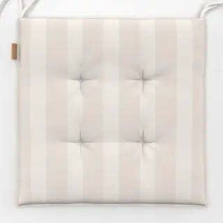 Sitzkissen Soft Beige Vertical Stripes