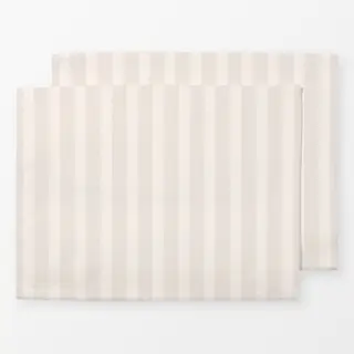 Tischset Soft Beige Vertical Stripes