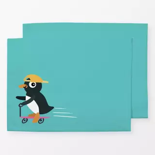 Tischset Piet Pinguin mit Roller