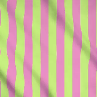 Meterware Pink Green Stripes