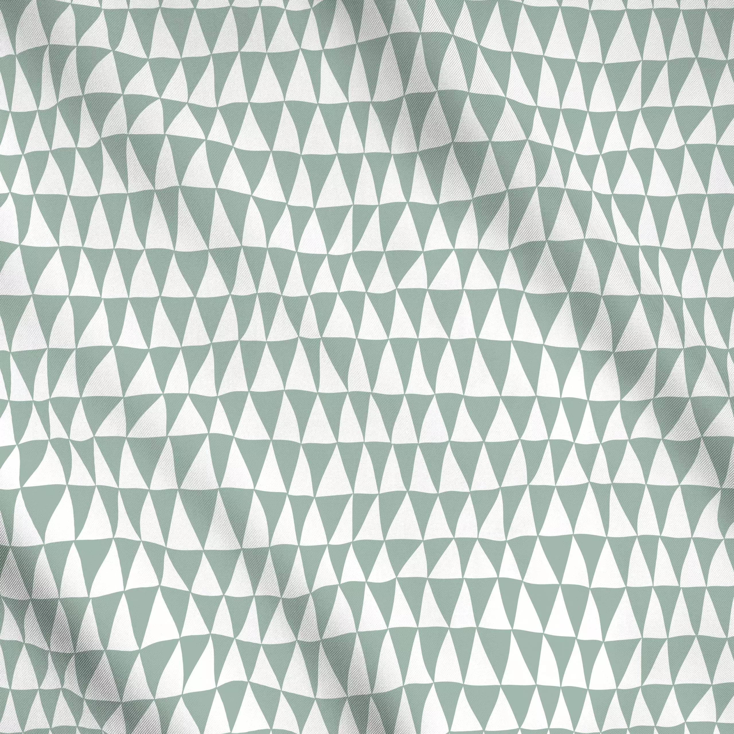 Meterware Odd Triangles naturals grün, gemustert, von Kathrin Woo