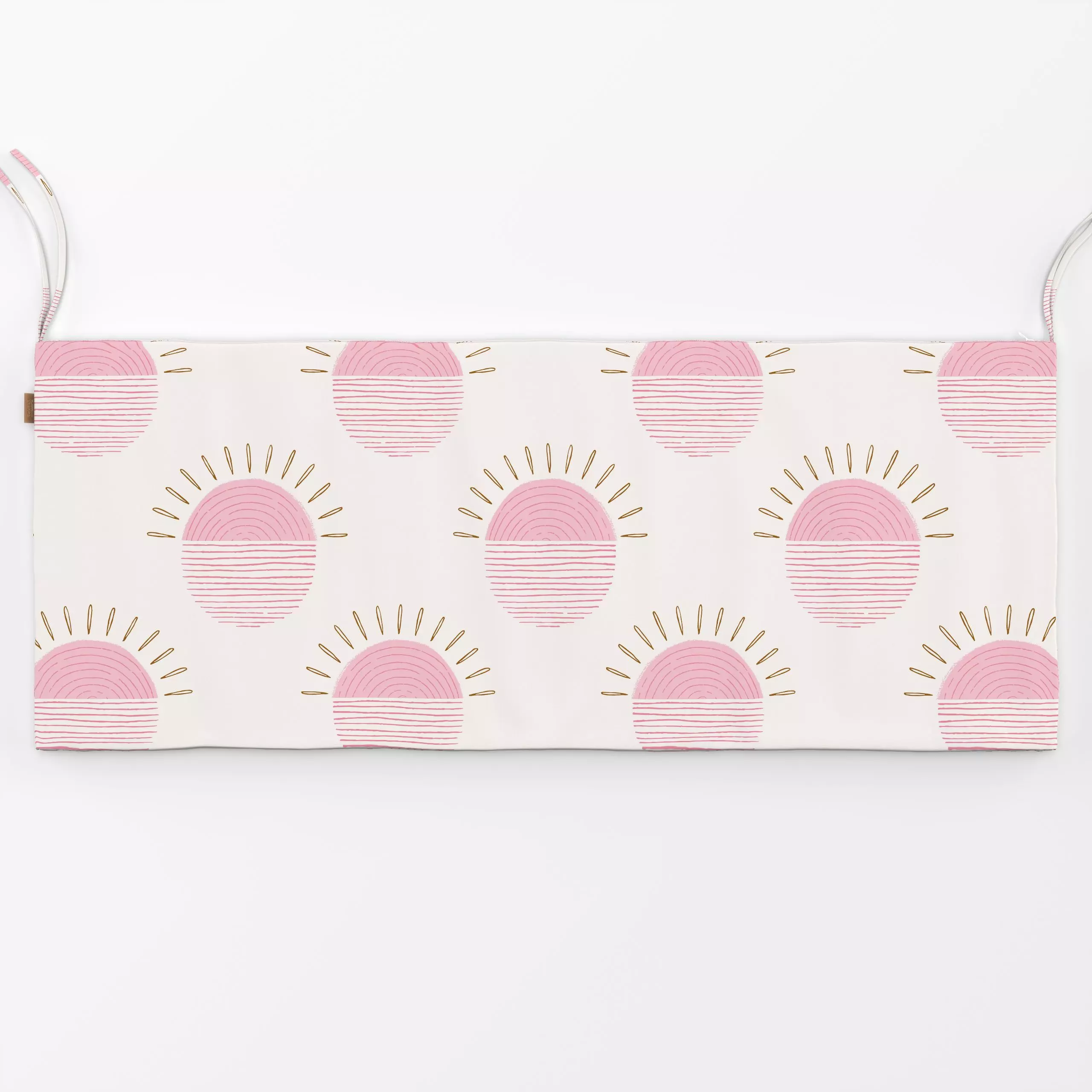 Bankauflage Sonne beige pink - Kinderzimmer & Motive für Kinder - von „Kathrin Woo"; Kinder, Sonnenaufgang, Sonnenuntergang,...