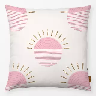 Kissen Sonne beige pink