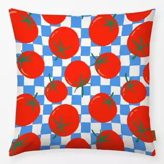 Kissen Tomato Checks Blue