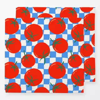 Servietten Tomato Checks Blue