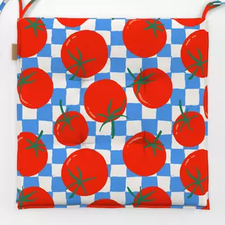 Sitzkissen Tomato Checks Blue