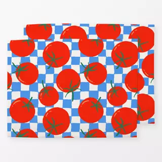 Tischset Tomato Checks Blue