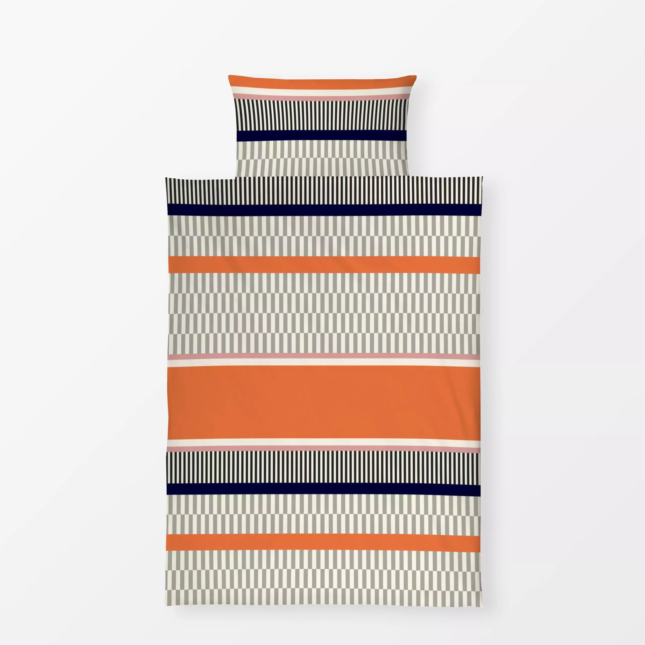 Bettwäsche Mediterranean Joy 2 - Symbole & Muster - von „Eda Şahin"; Muster, Struktur, abstrakt, Streifen, kleingemustert, G...