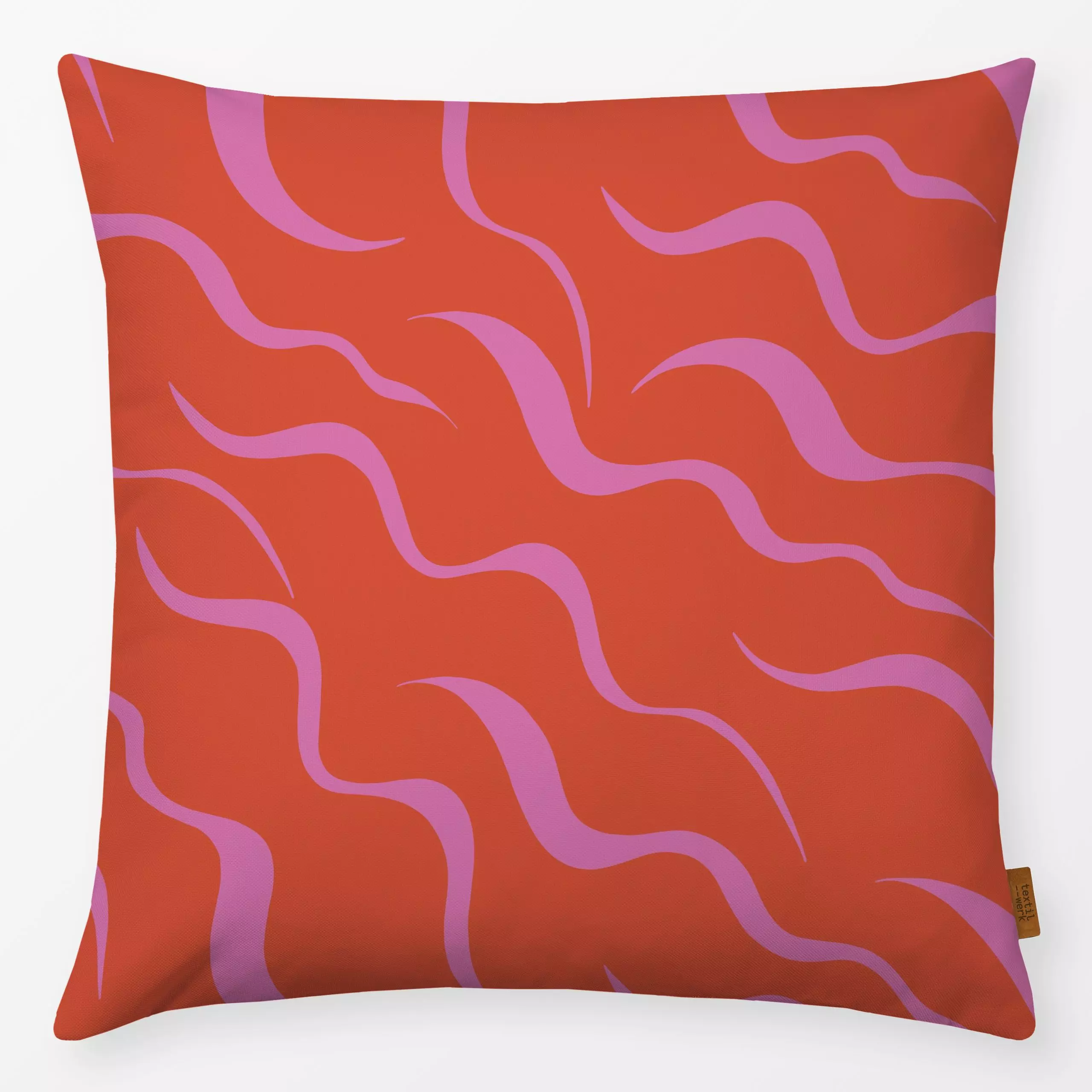 Kissen Im Fluß - Symbole & Muster - von „Julia Schumacher"; Wasser, Meer, wellen, diagonal, juliaschumacher, fluss, gewellt,...