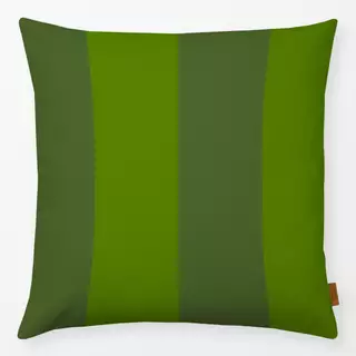 Kissen Streifen Allover grün
