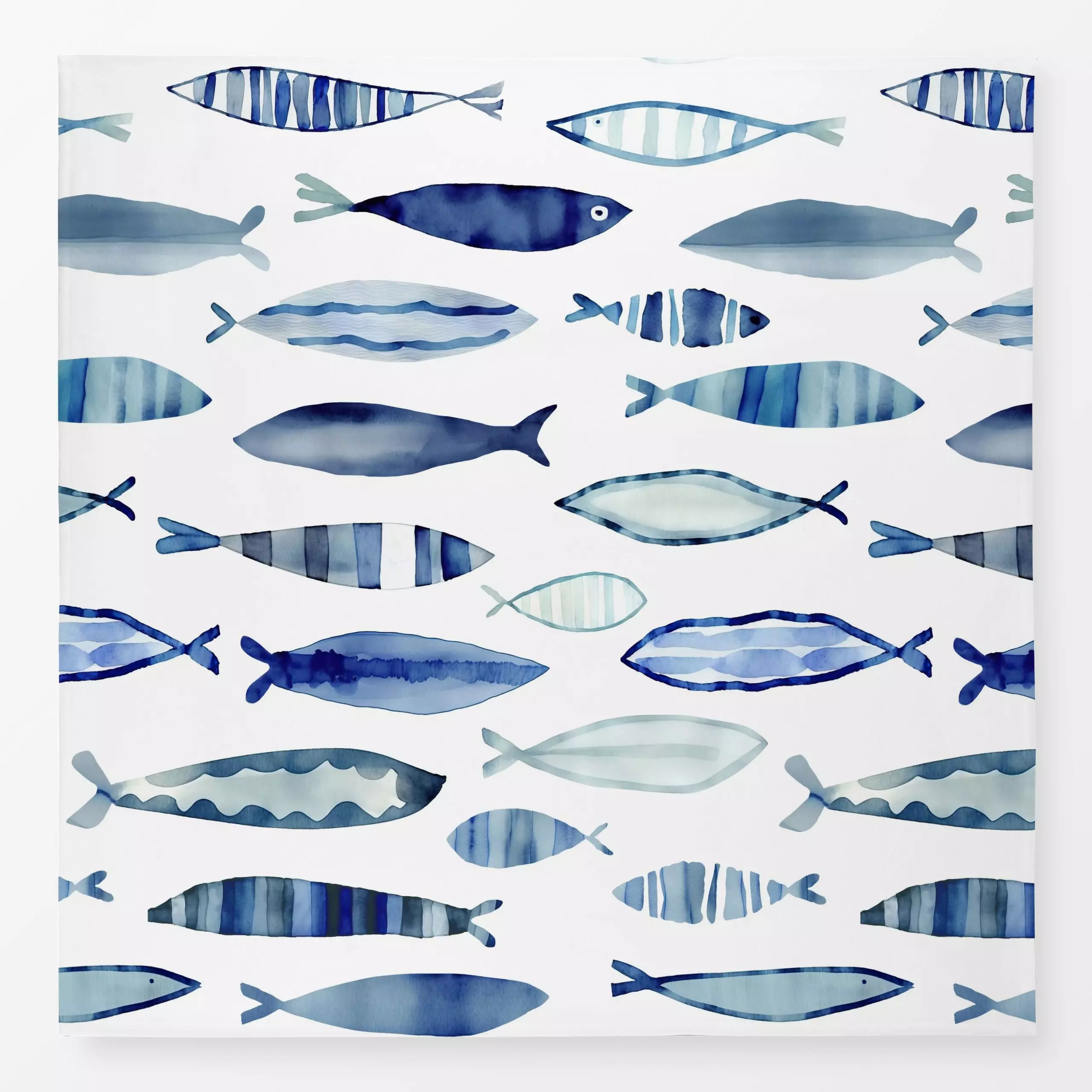 Tischdecke Under The Sea - Sommer, Tiere - von „Andrea Haase"; Ozean, Meer, Fische, Urlaub, frisch, geschenkidee, Aquarellma...