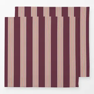 Servietten Streifen Rot