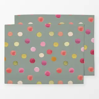 Tischset Watercolor confetti