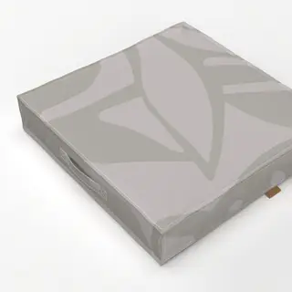 Bodenkissen Minimalist Tropical Vibes Grey