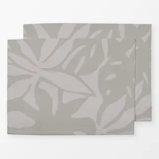 Tischset Minimalist Tropical Vibes Grey